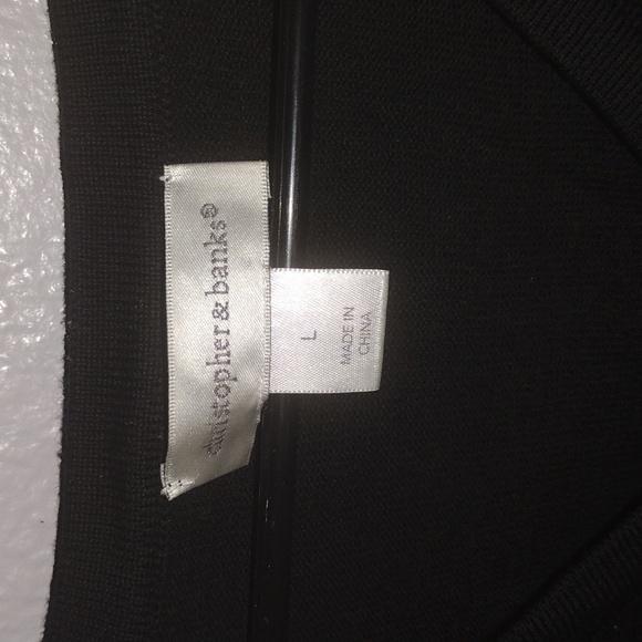 Christopher & Banks 100% Cotton Christmas Snow Cardinal Cardigan Sweater L - Picture 4 of 6